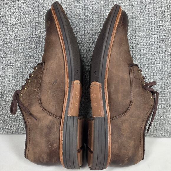 UGG TREADLITE BURNISHED LEATHER LACE‑UP CASUAL SHOES – BROWN – MEN’S SIZE 9 main image 6